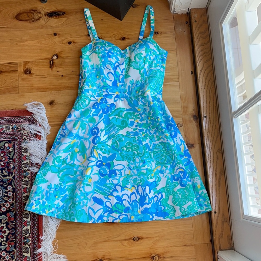 Blue lily pulitzer mini dress